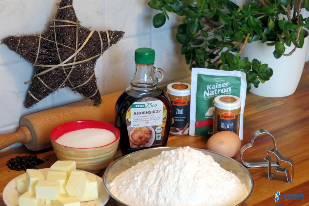Zutaten für schwedische Pepparkakor