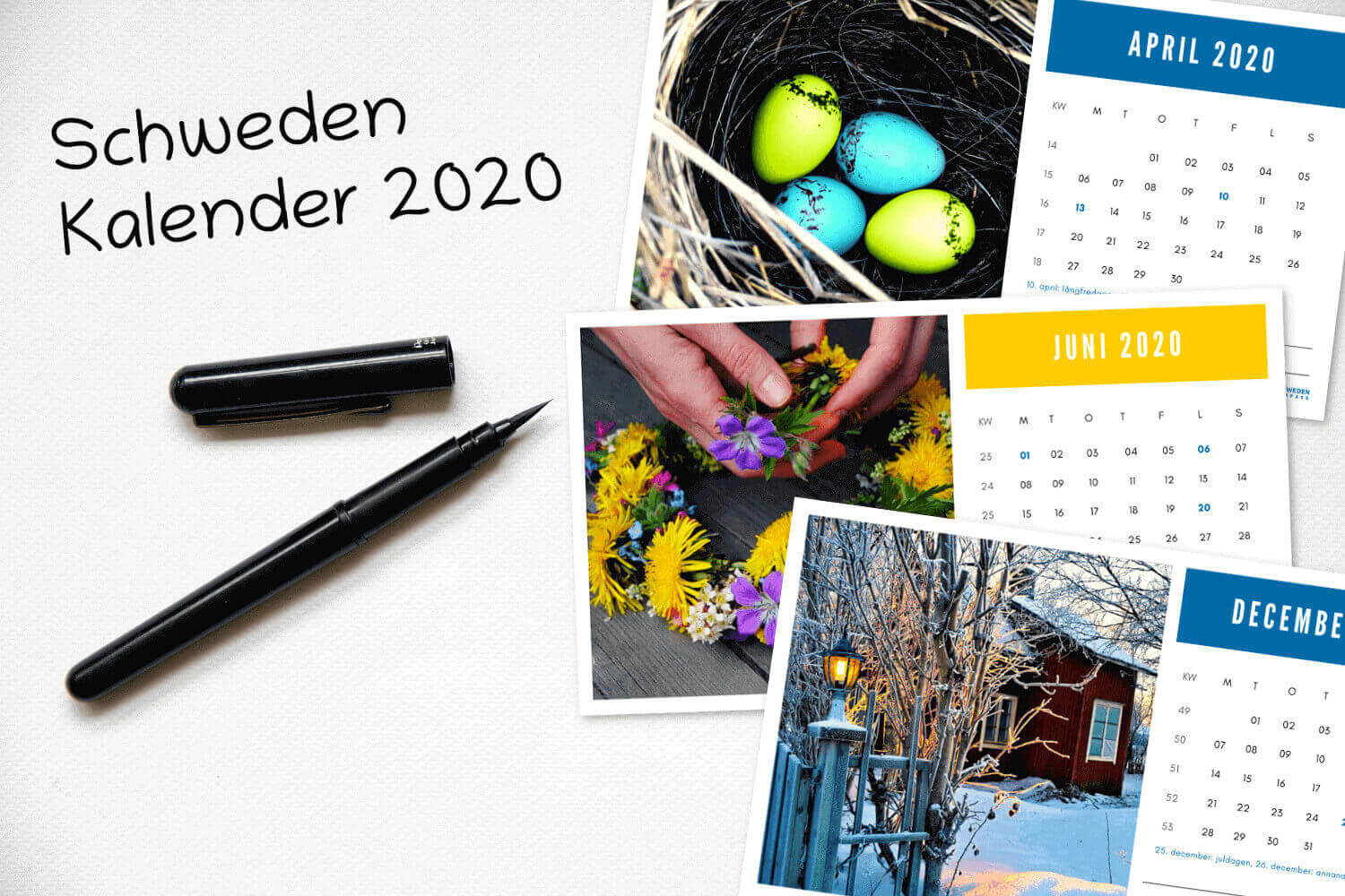 Kalender Schweden 2020 - Vorschau