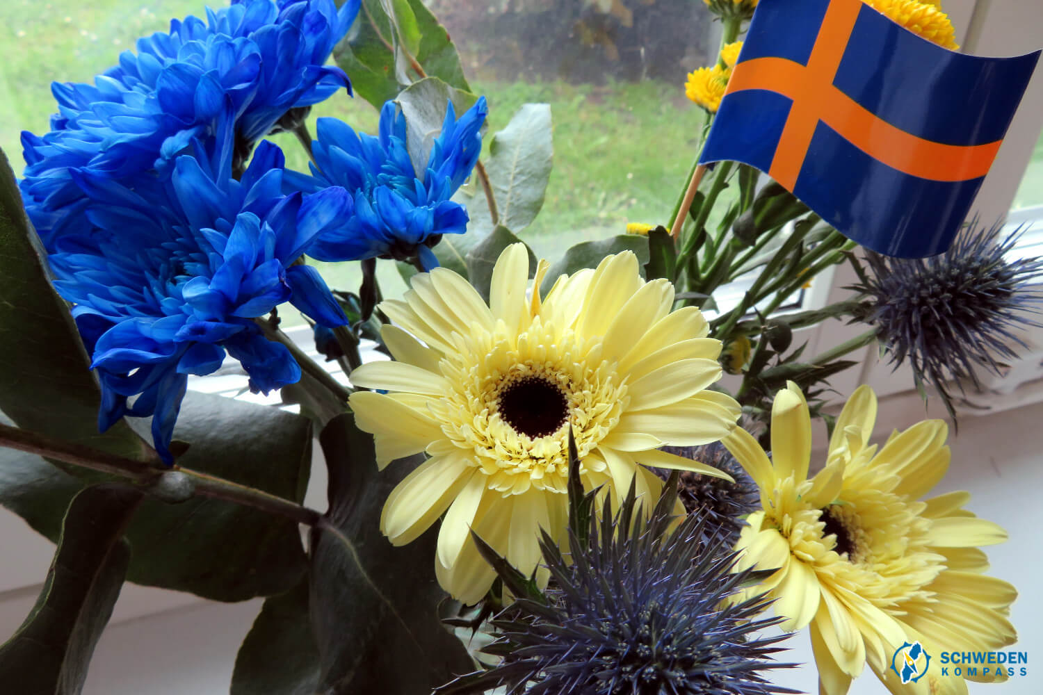 Blumen zum Nationalfeiertag Schweden