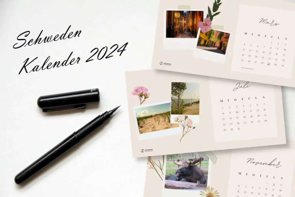 Titelbild Kalender Schweden 2024